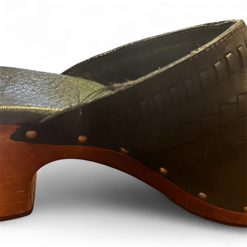 UGG Black Leather Mules - Picture 5 of 7